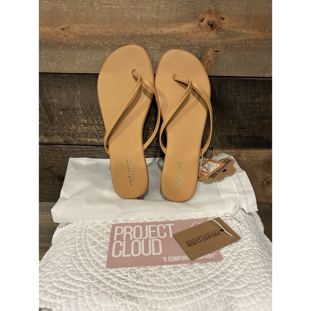 NEW - Project Cloud - Foundation - Memory Foam - Cognac Sandals - Size 9